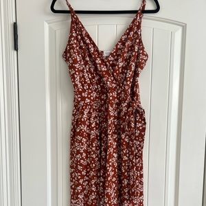 Crop Floral Jumpsuit by Kaileigh - Size M